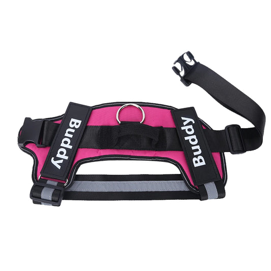 Dog Harness NO PULL Reflective Breathable Adjustable with ID Custom Patch