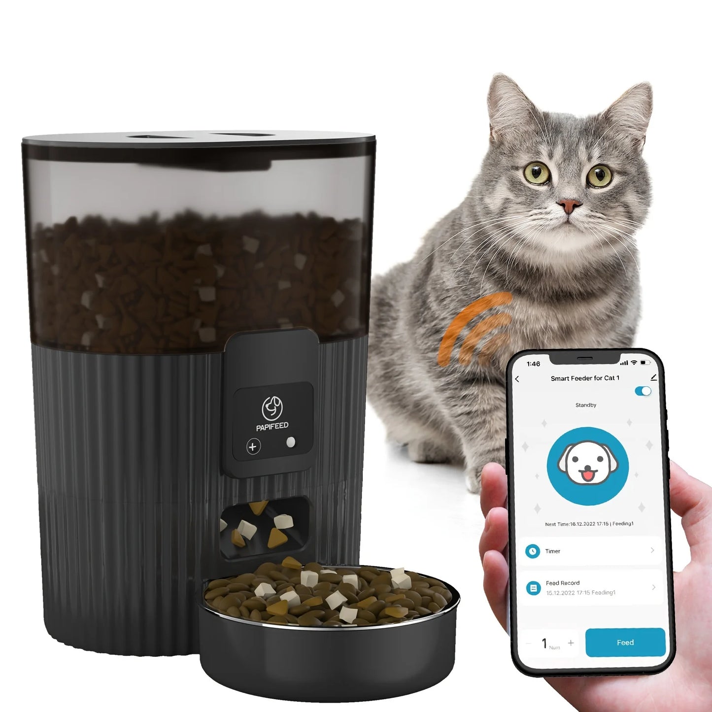 PAPIFEED Pet Automatic Feeder