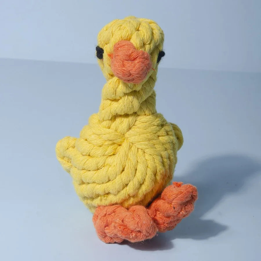 Duck Shaped Chew Knot Toy