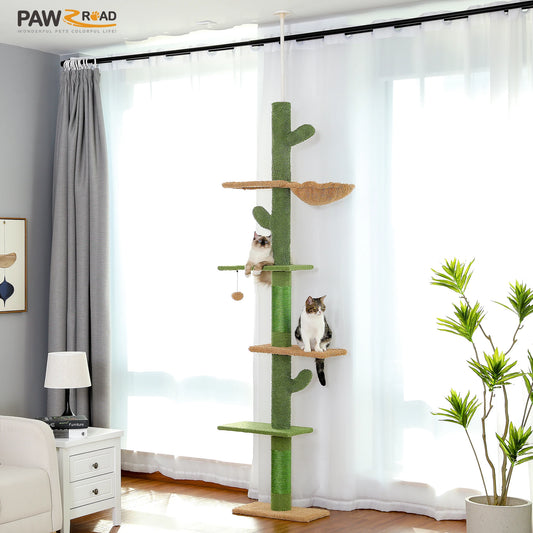 5-Tier Floor to Ceiling Cactus Tall Climbing Tree