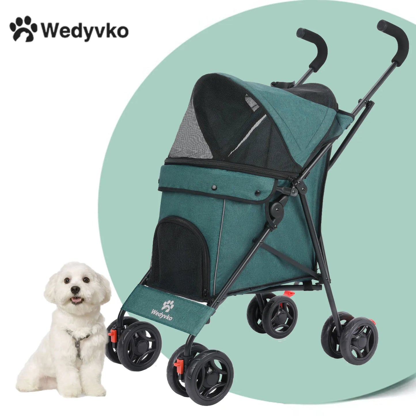 Outdoor Stroller Cat Dog Travel Breathable Stroller
