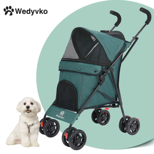 Outdoor Stroller Cat Dog Travel Breathable Stroller