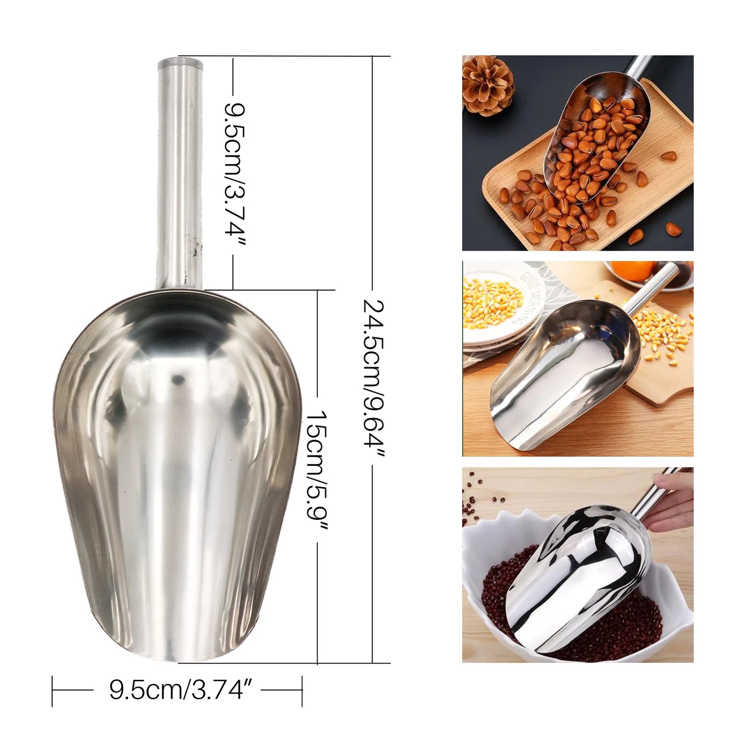 Pet Food Shovel Stainless Steel