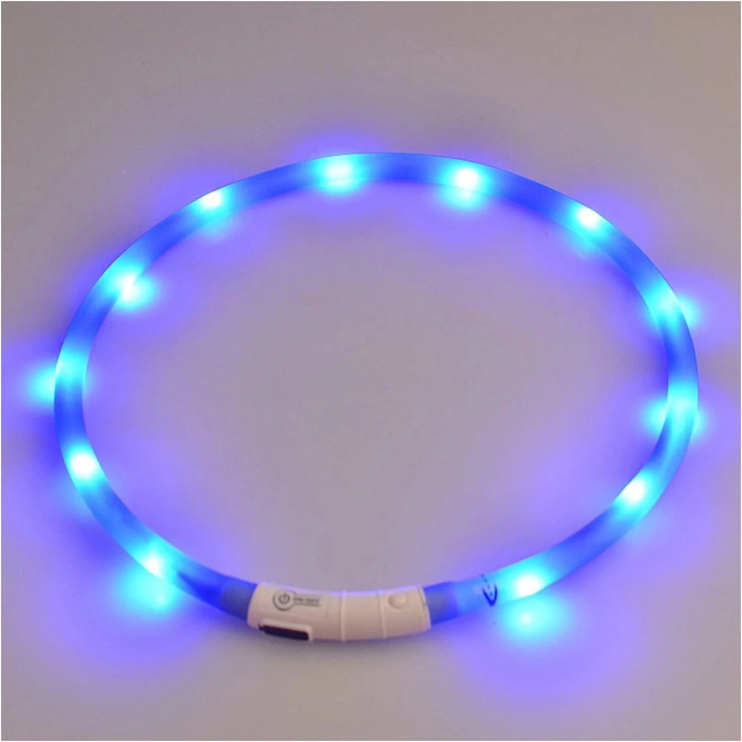 LED Dog Collar, USB Rechargeable