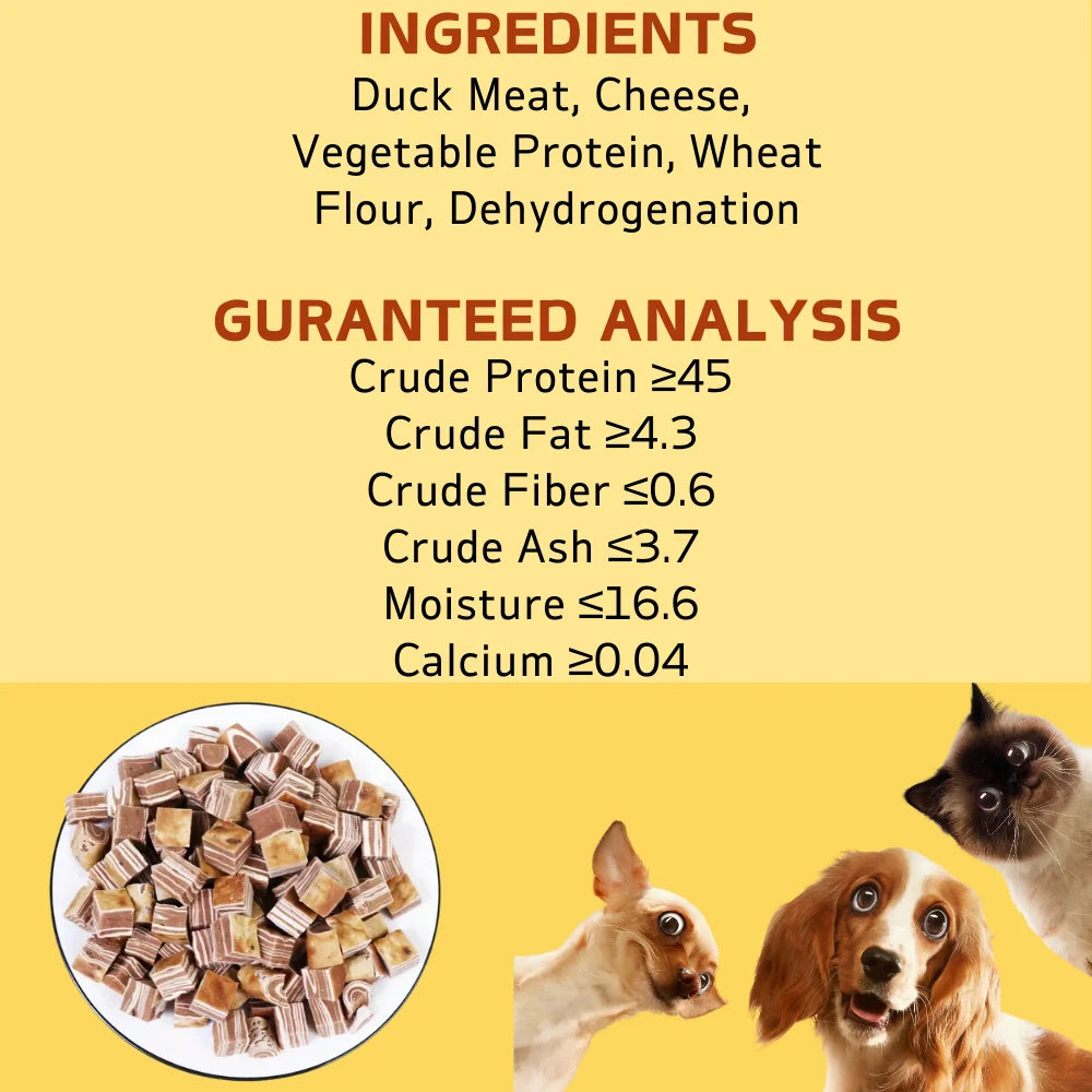 100g/3.53oz Beef And Meat Cubes Treats