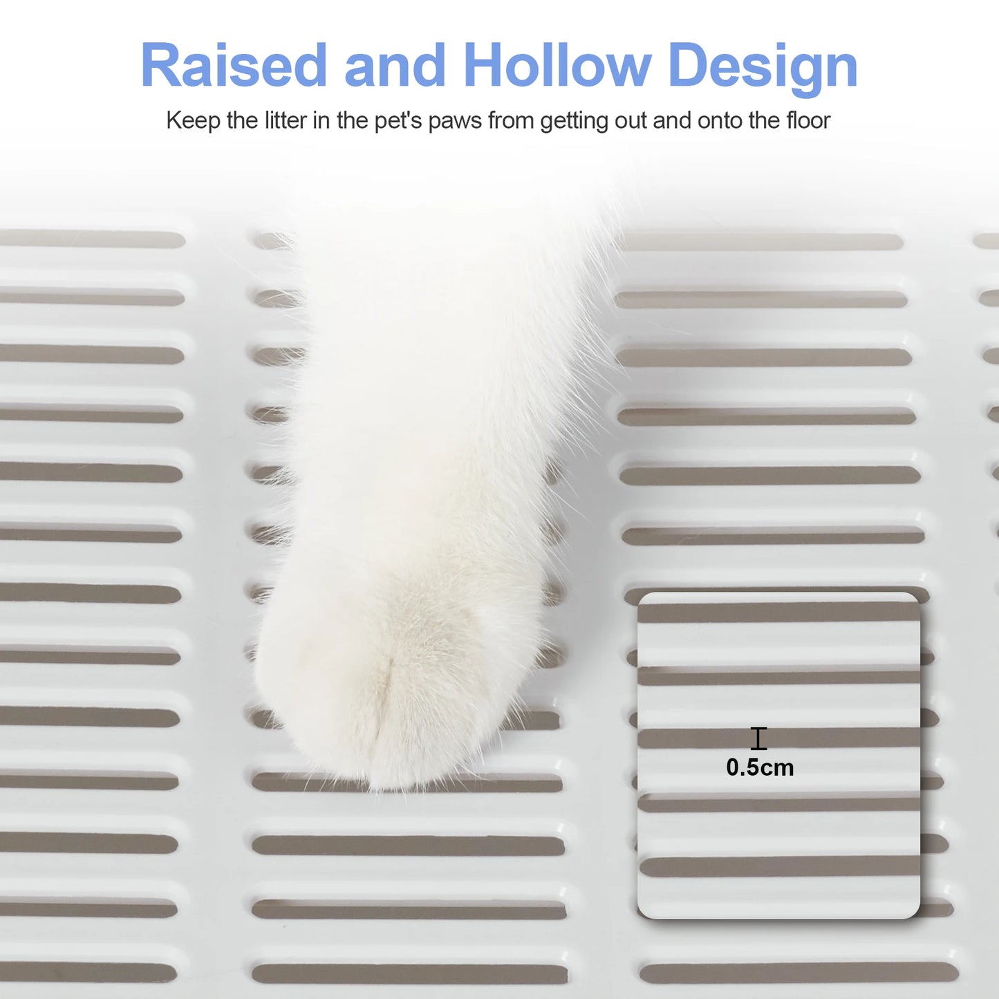 Bingopaw XXL Large Space Foldable Cat Litter Box