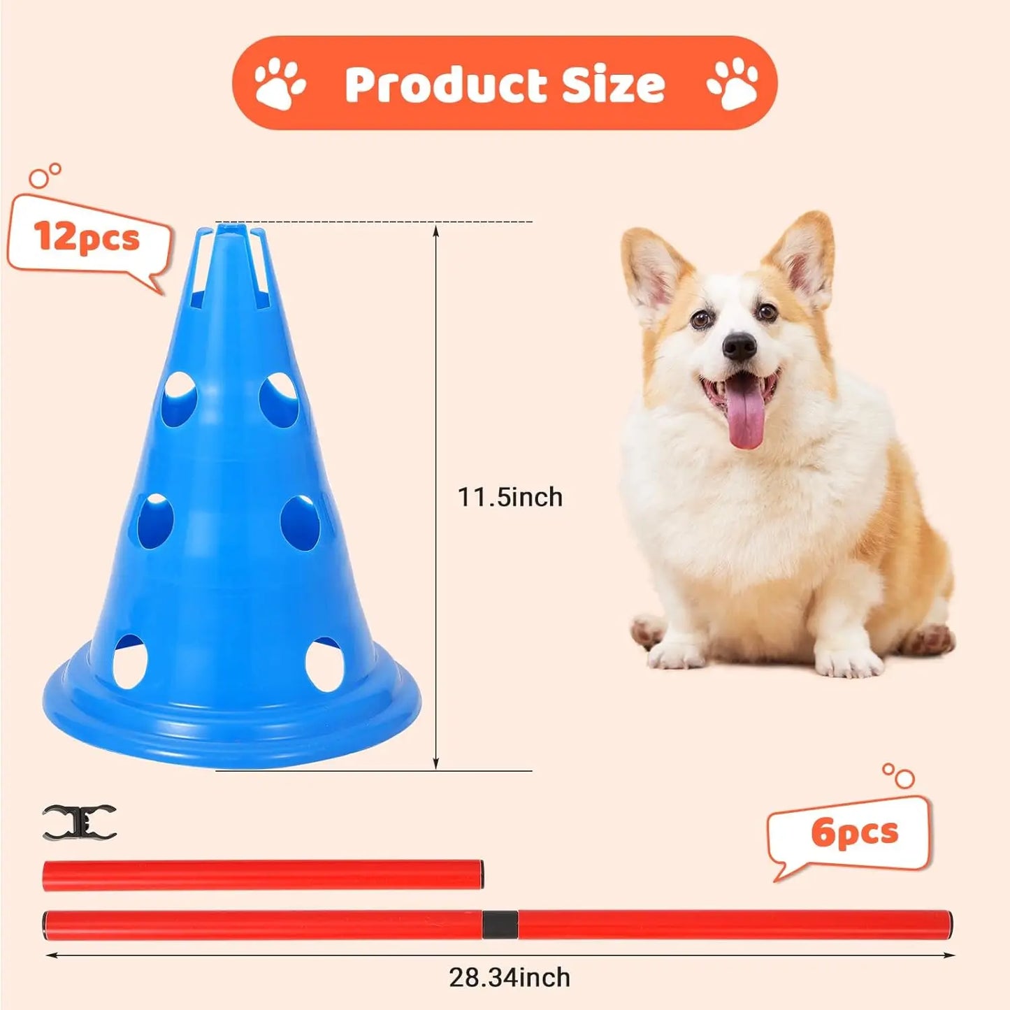 Dog Agility Course Backyard Set