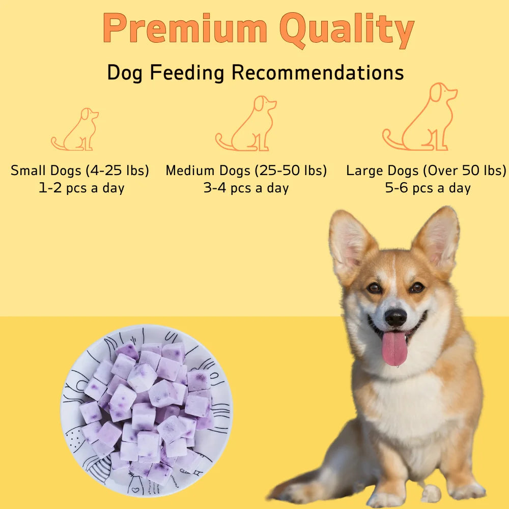 100g/3.53oz Fruit Yogurt Cubes Treats