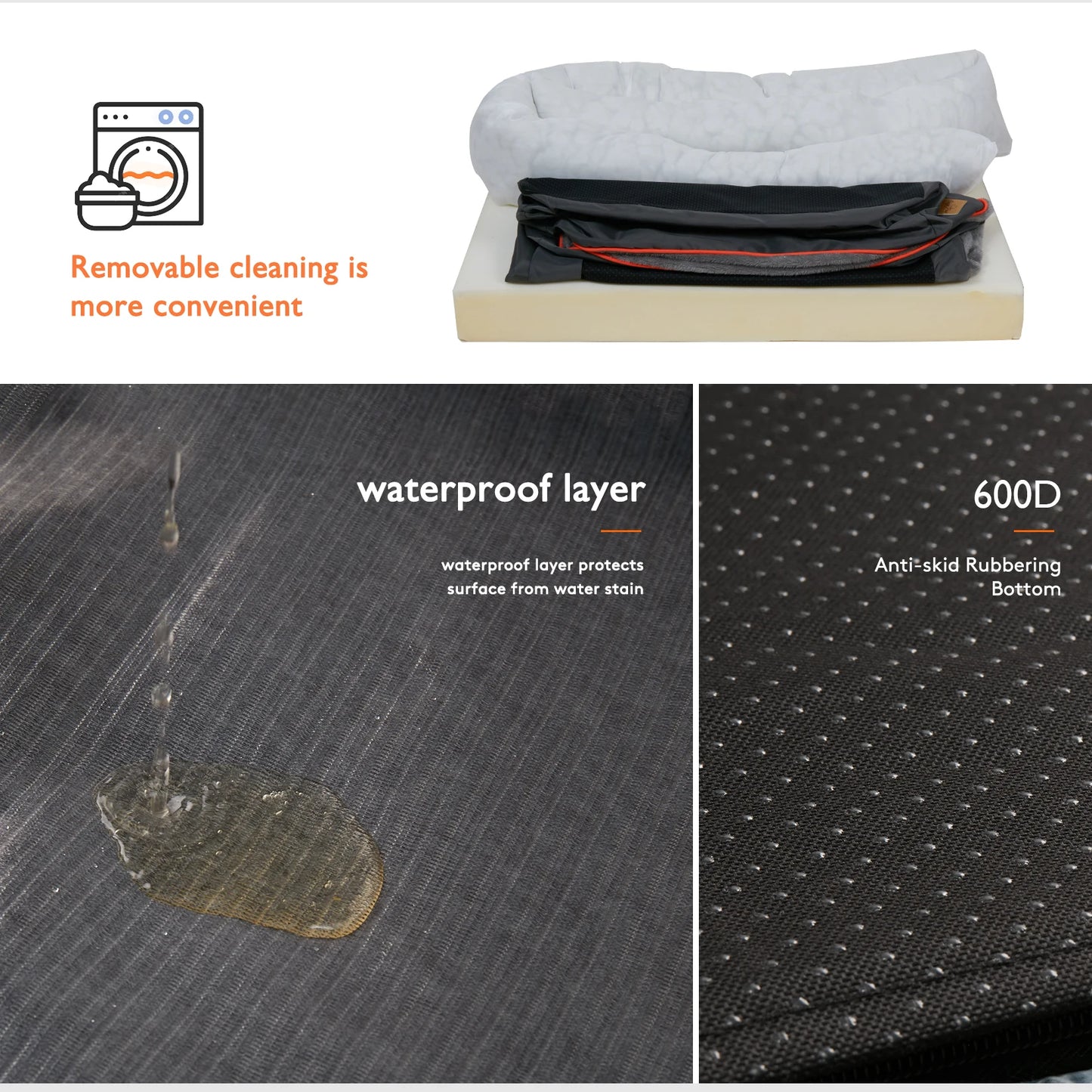 Large Dog Bed Super Soft Orthopedic Foam Sleeping Mat