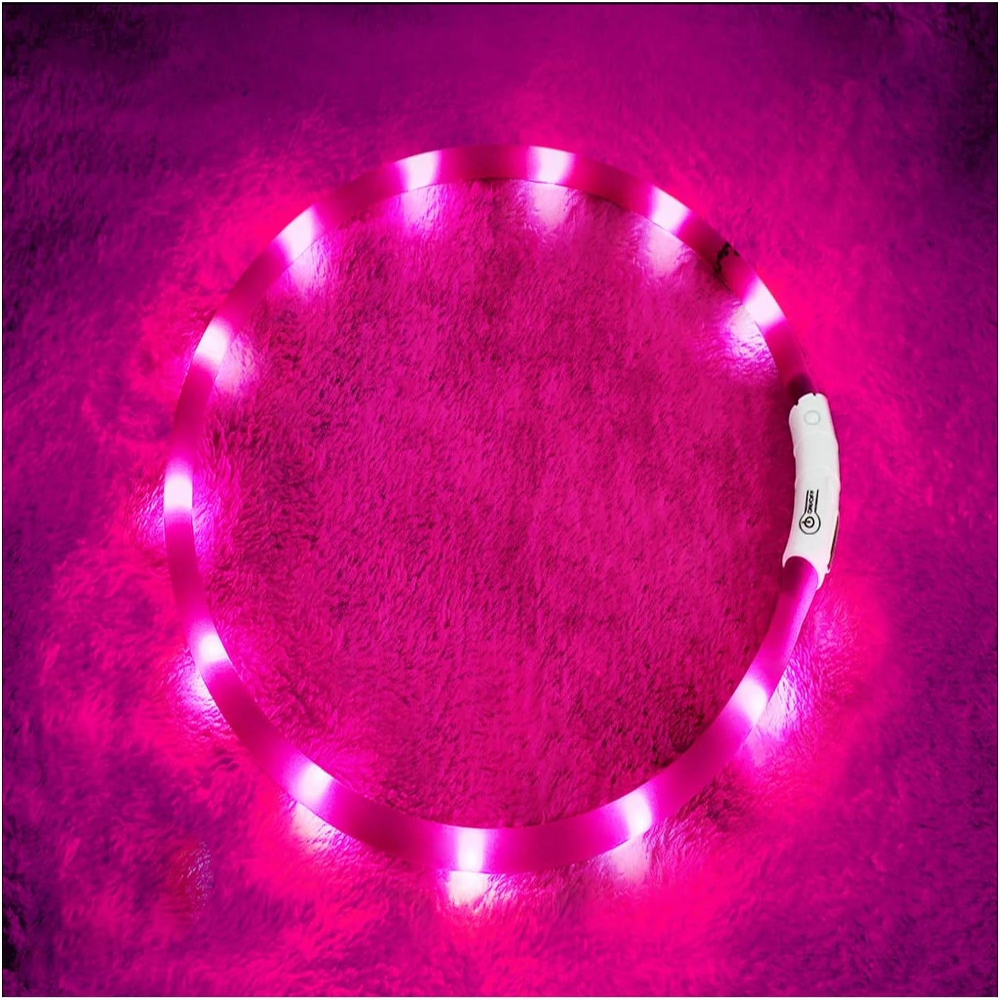 LED Dog Collar, USB Rechargeable