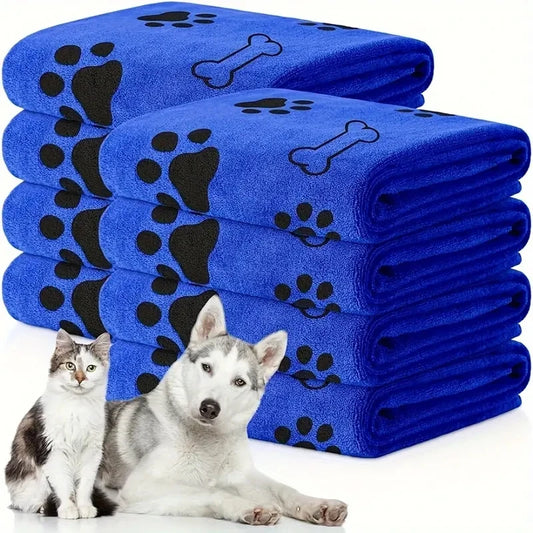 2pcs Soft Microfiber Pet Towels