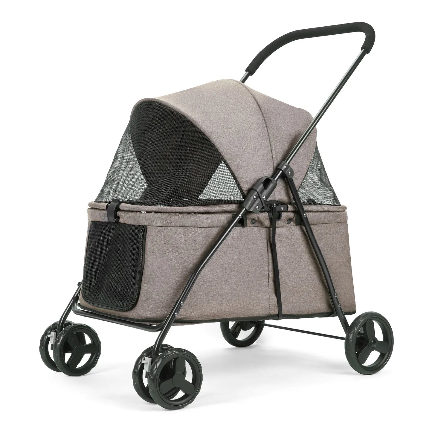 Wedyvko Luxury Pet Stroller 4 Wheels with Brakes