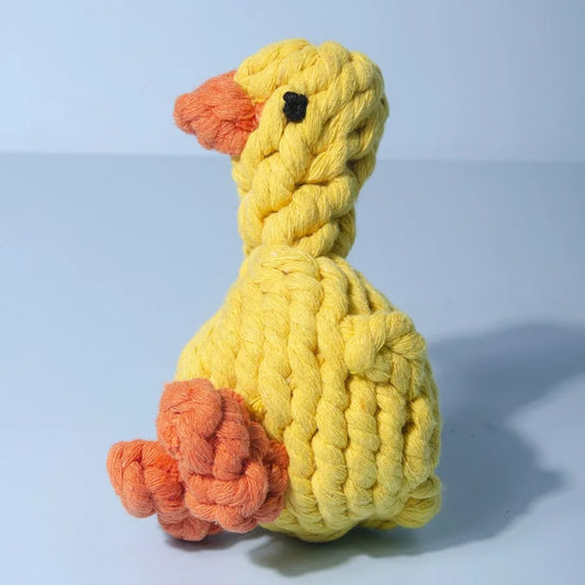 Duck Shaped Chew Knot Toy