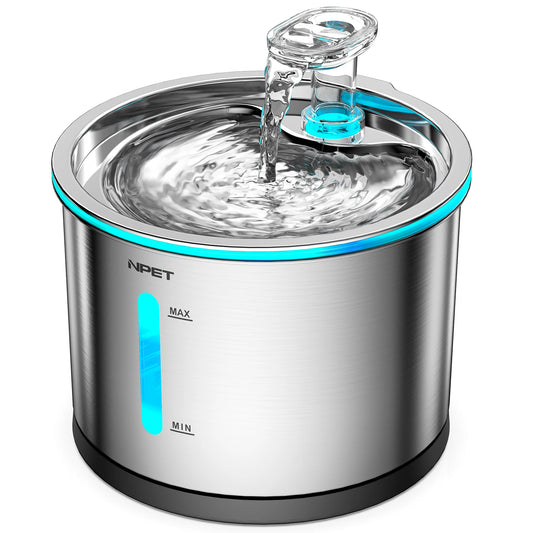 NPET Cat Water Fountain Stainless Steel