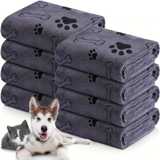 2pcs Soft Microfiber Pet Towels