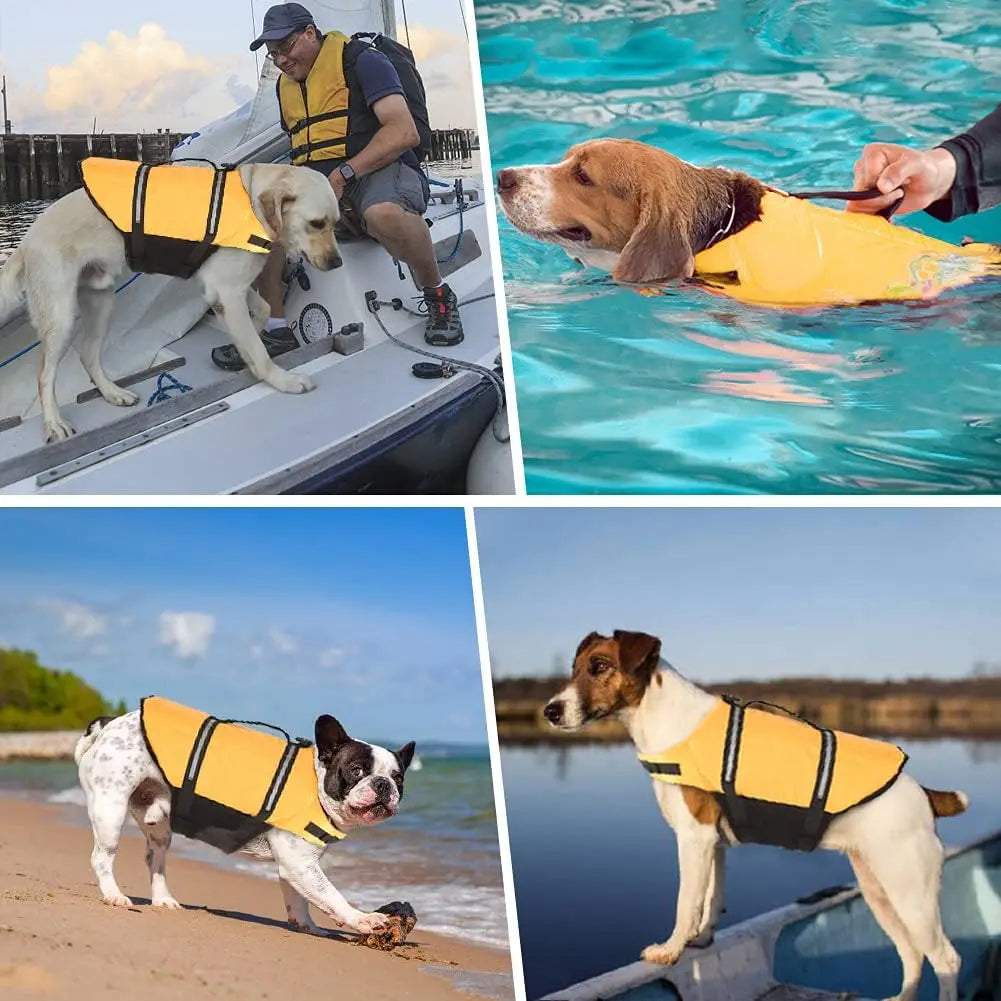 Ripstop Reflective & Adjustable Life Jacket for Dogs
