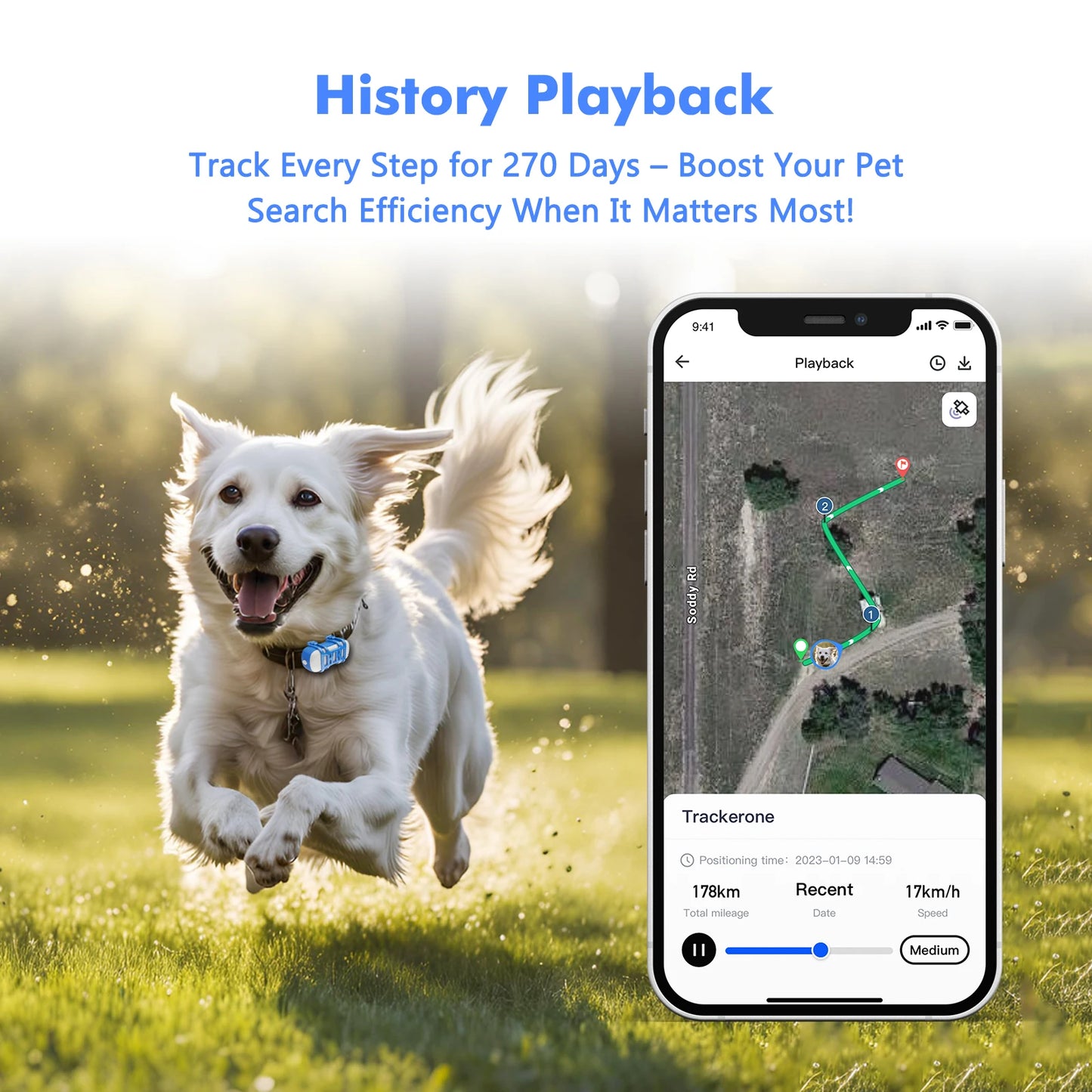 4G GPS Tracker for Pets Smart Locator with App Free Trial Included