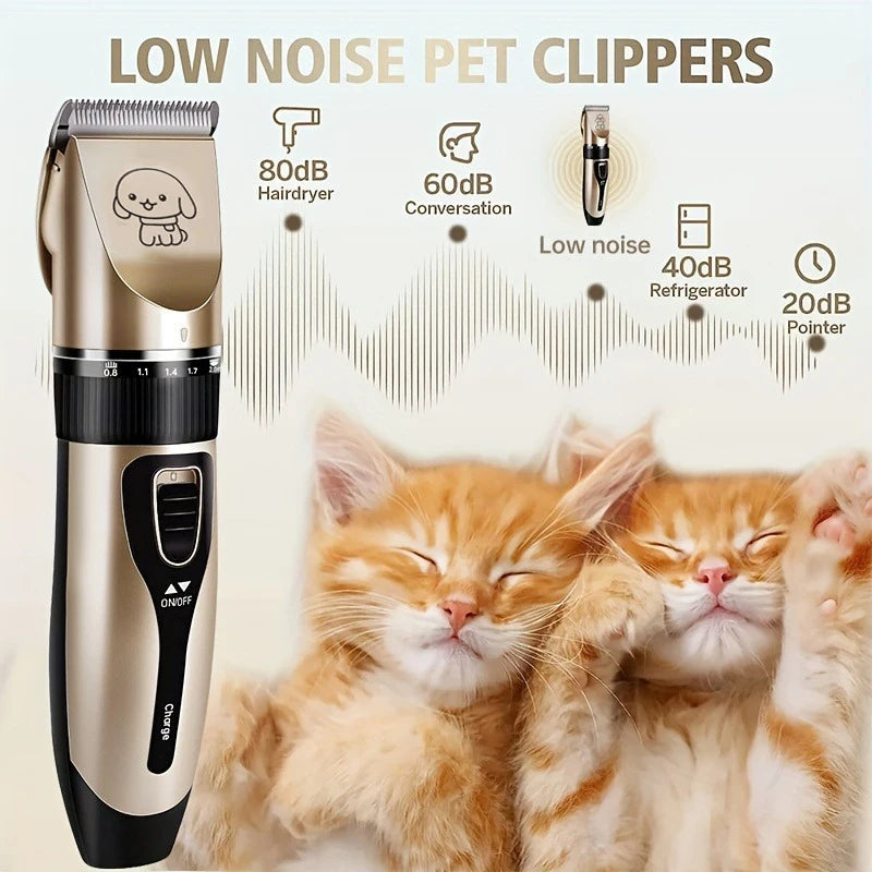 Pet Hair Rechargeable Electric Precision Clipper Kit