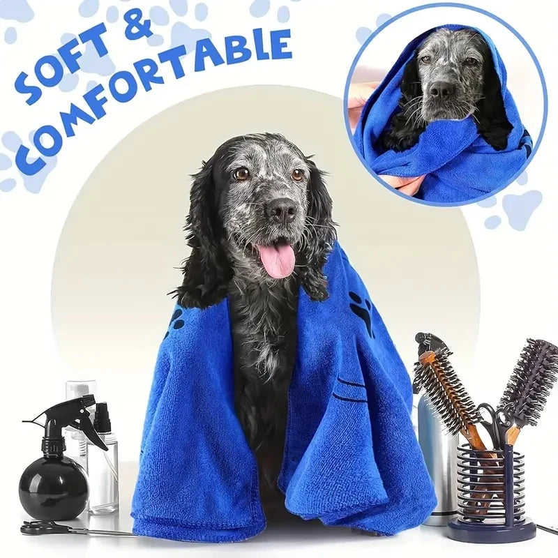 2pcs Soft Microfiber Pet Towels