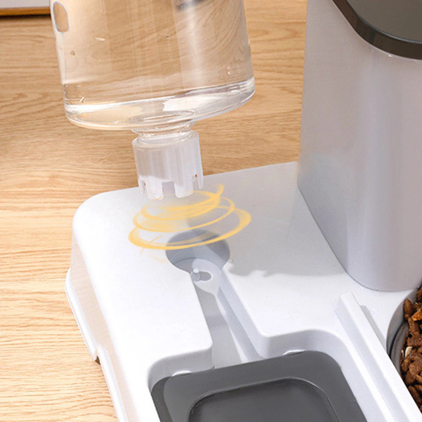 Pet Automatic Feeder Bowl and Water Dispenser