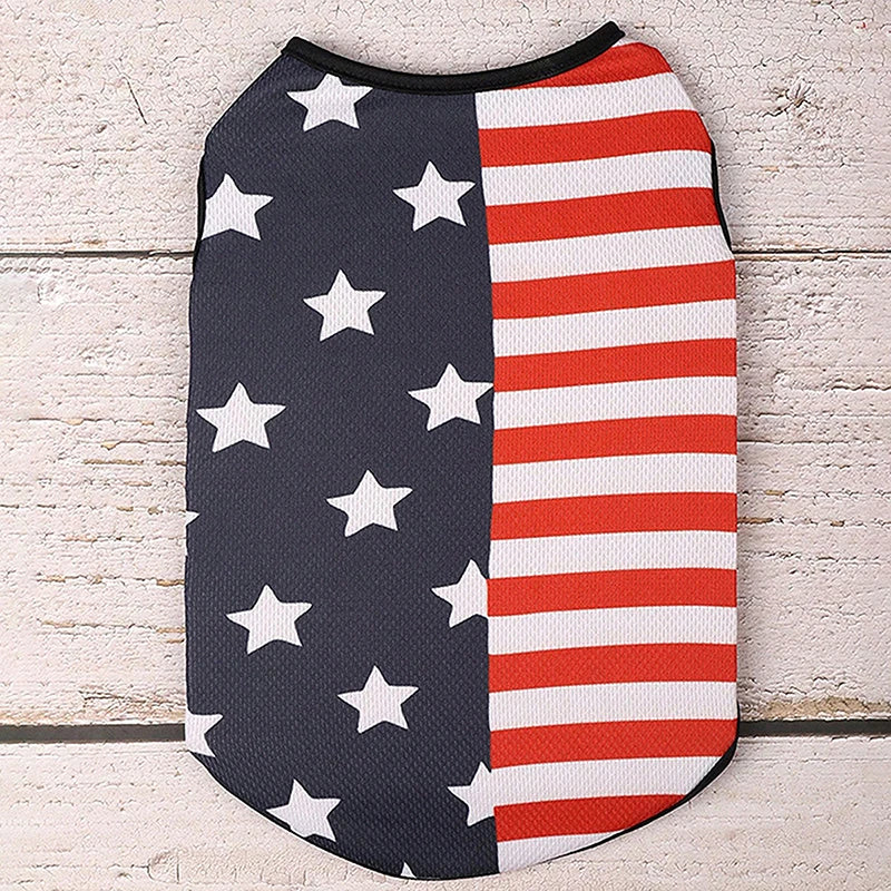 American Flag Patriotic Dog Shirt
