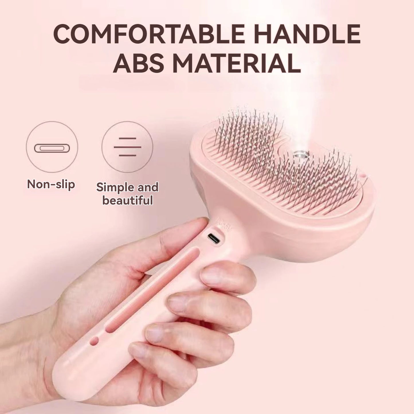 Pet Spray Hair Removal Comb for Shedding and Grooming