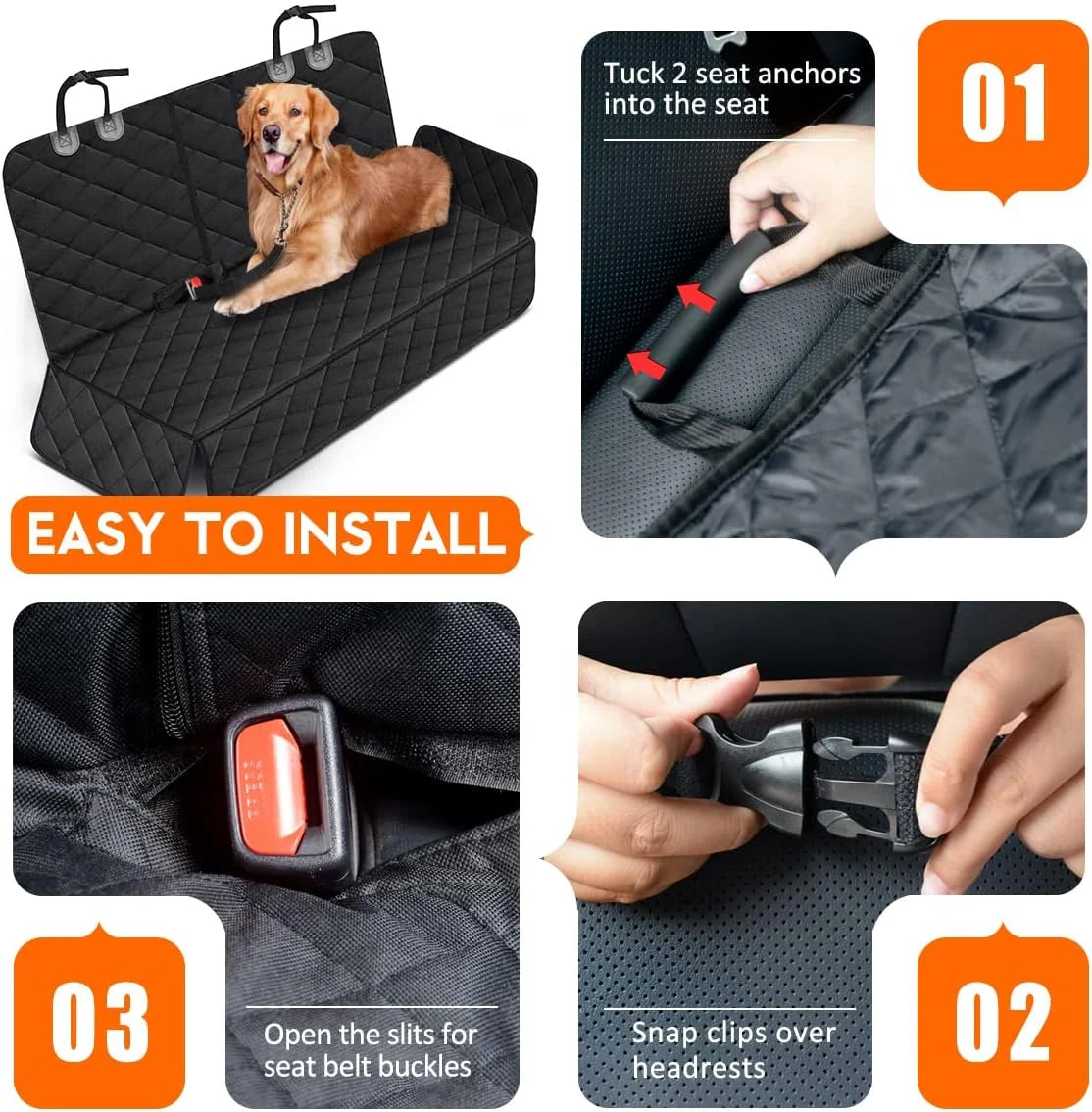 Dog Car Seat Cover, Back Seat
