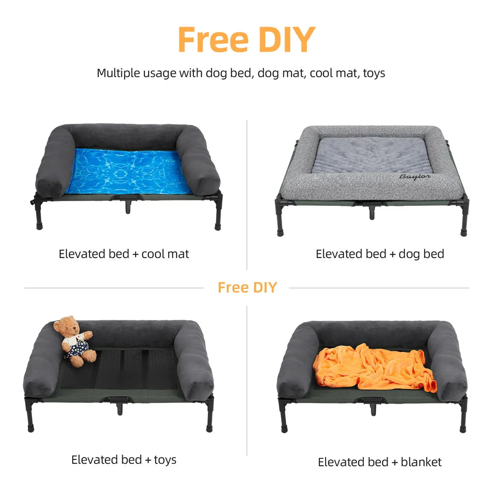 Dog Outdoor Raised Dog Bed