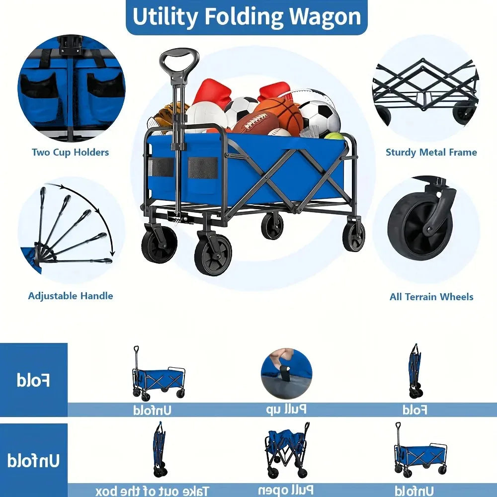 Wagon Foldable Heavy Duty 450 lbs.