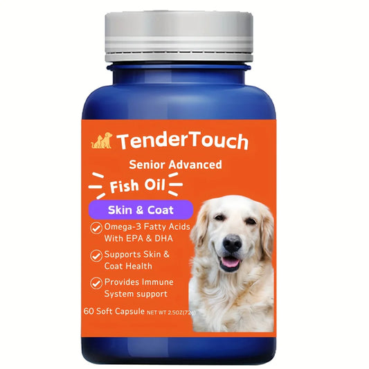 60 Capsules Omega 3 Fish Oil for Dogs and Cats - Omega 3