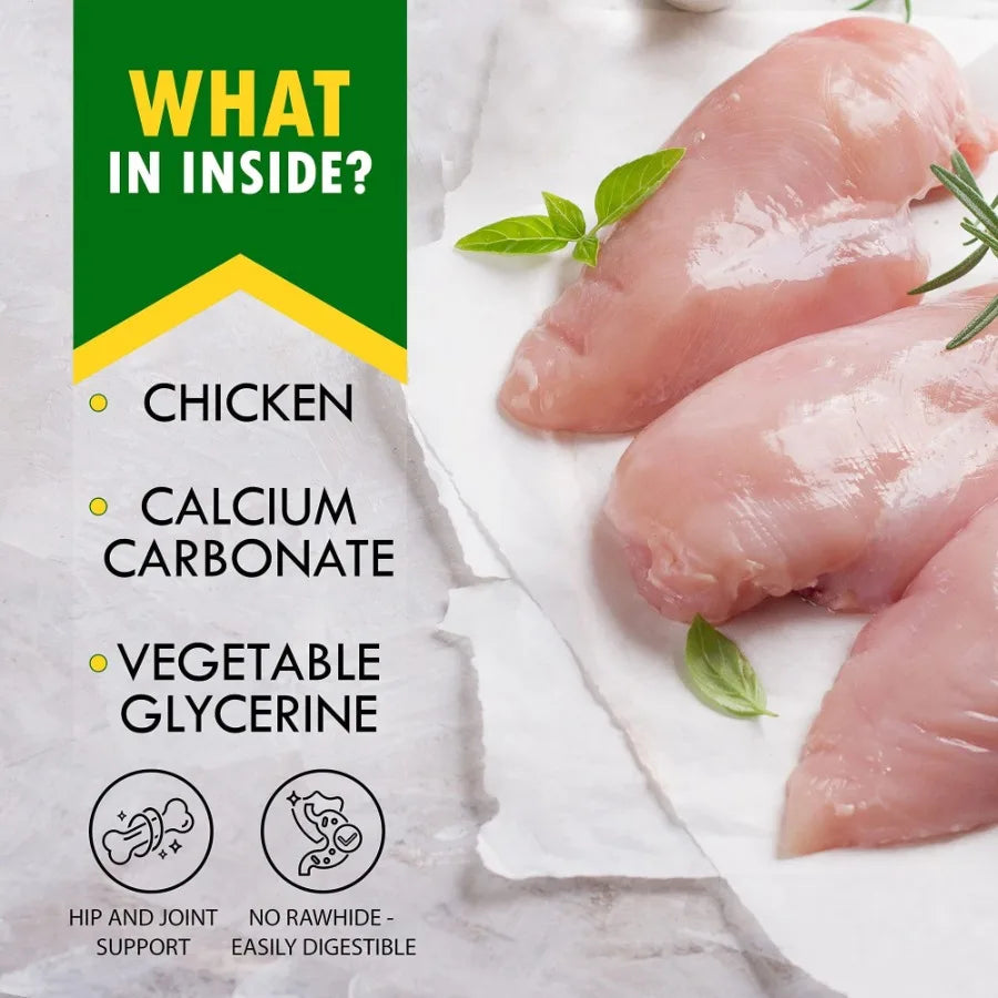 Calcium Bones Wrapped Chicken Chews