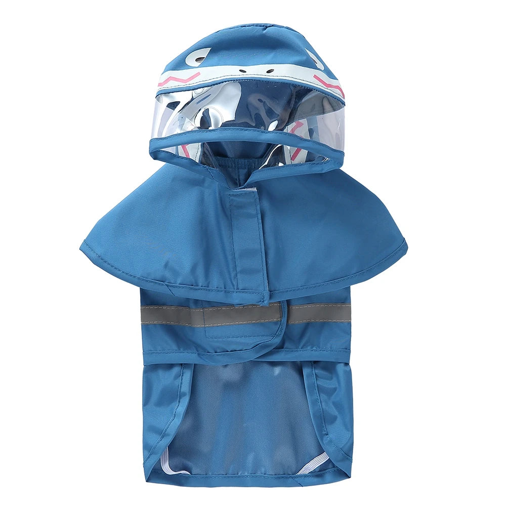 Fashionable Reflective Dog Raincoat