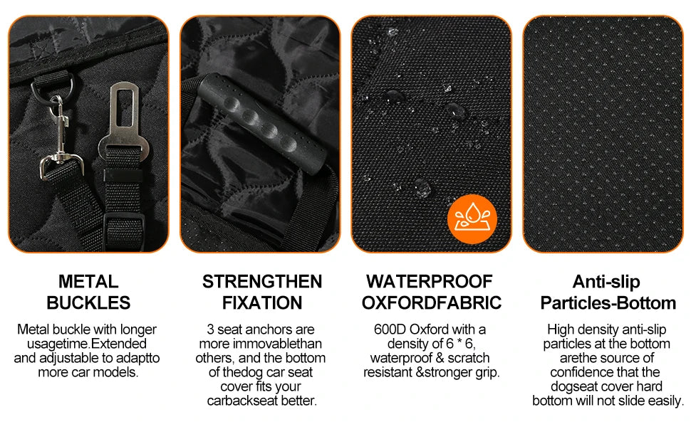 Pet Foldable Waterproof Rear Back Seat Protector