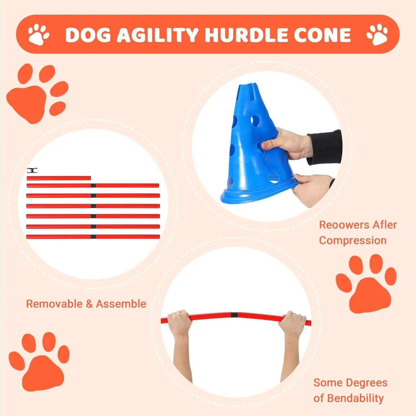 Dog Agility Course Backyard Set