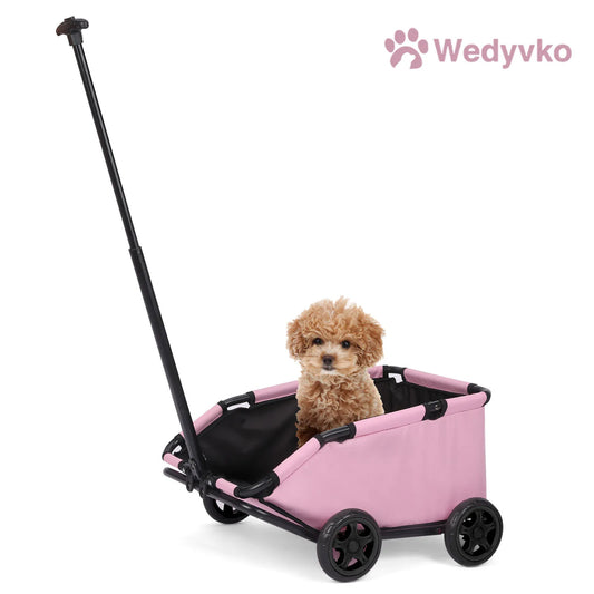 Small Pet Cart 4 Wheels Folding Dog Stroller