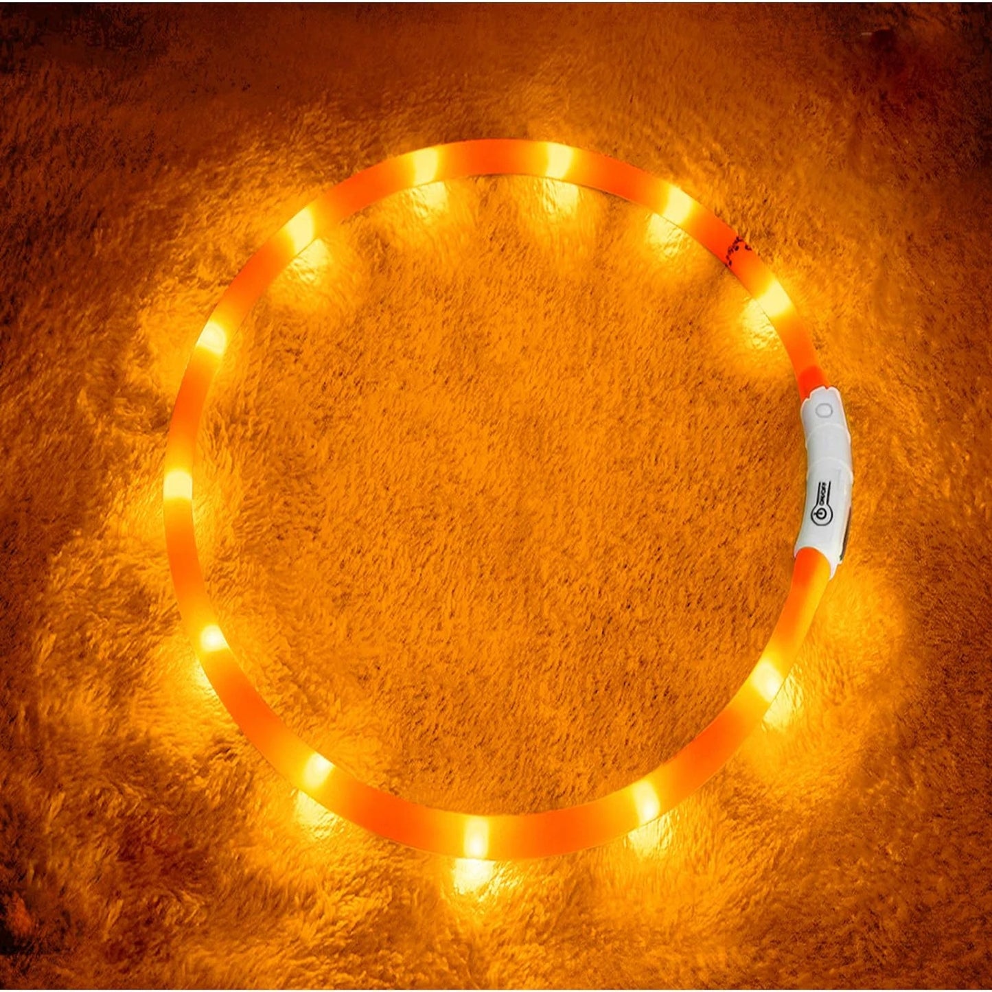 LED Dog Collar, USB Rechargeable