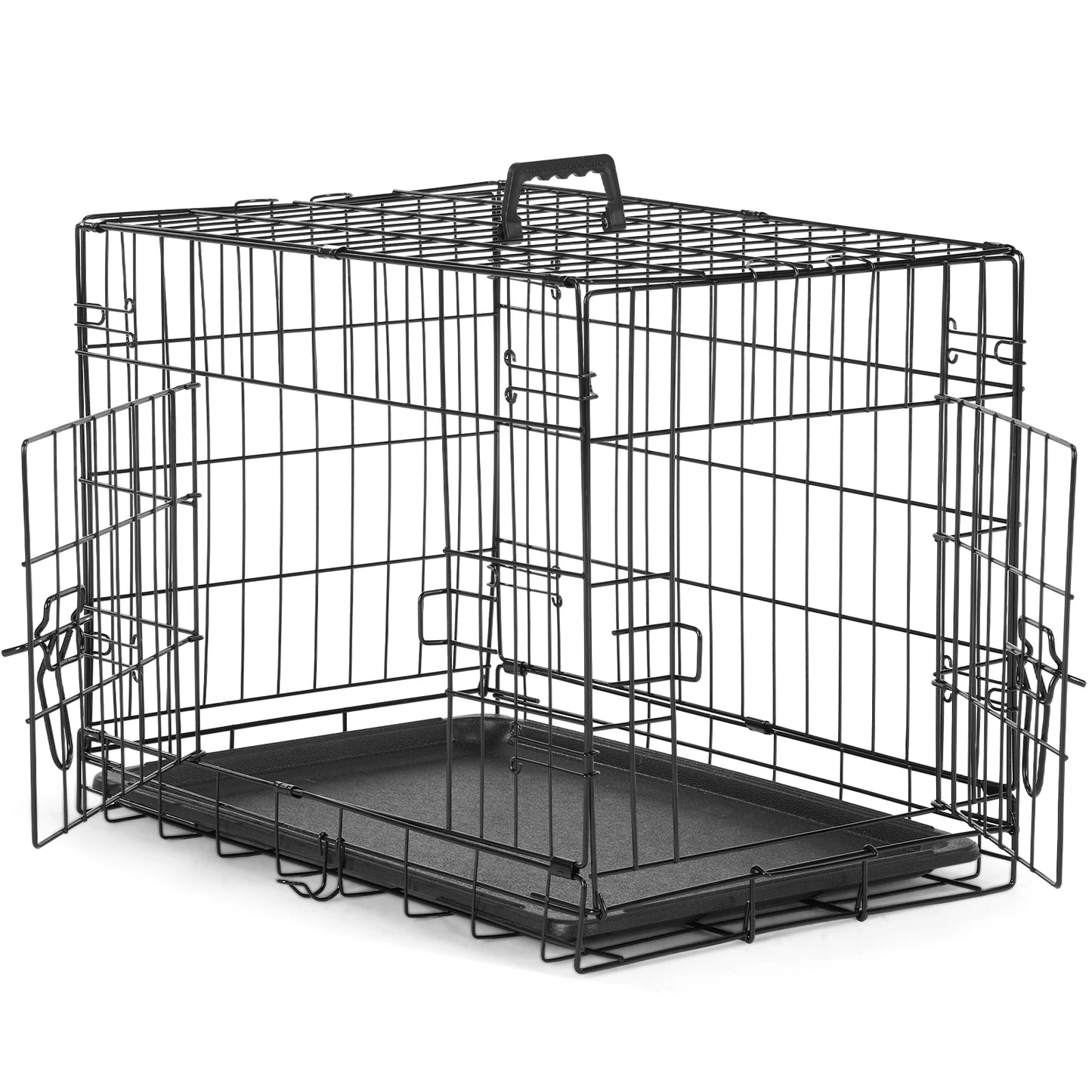 JHK Folding Metal Wire Dog Kennel