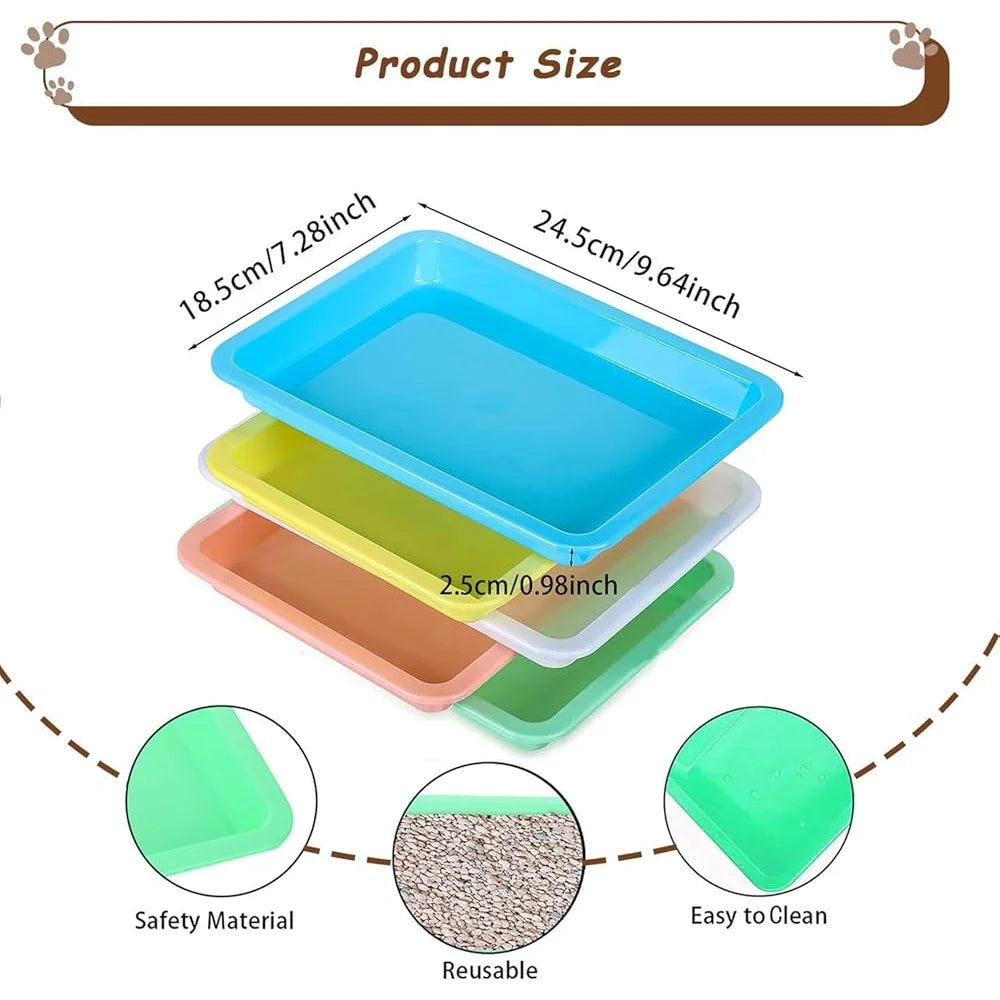 10 Pcs Portable Small Litter Box
