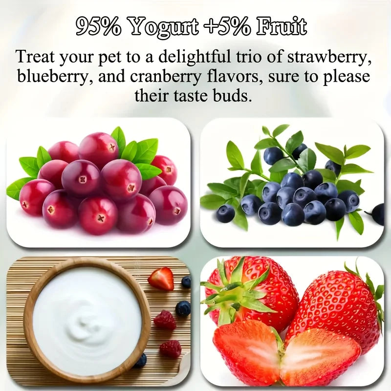 100g/3.53oz Fruit Yogurt Cubes Treats