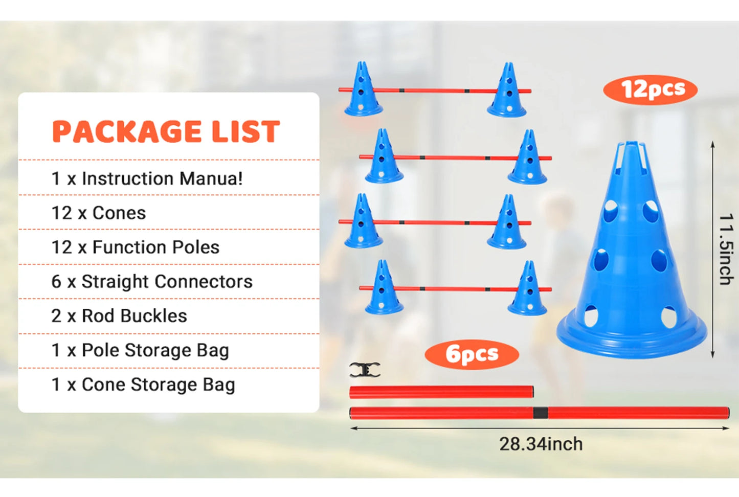 Dog Agility Course Backyard Set