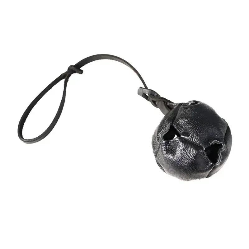 Leather Dog Training Ball with a Handle
