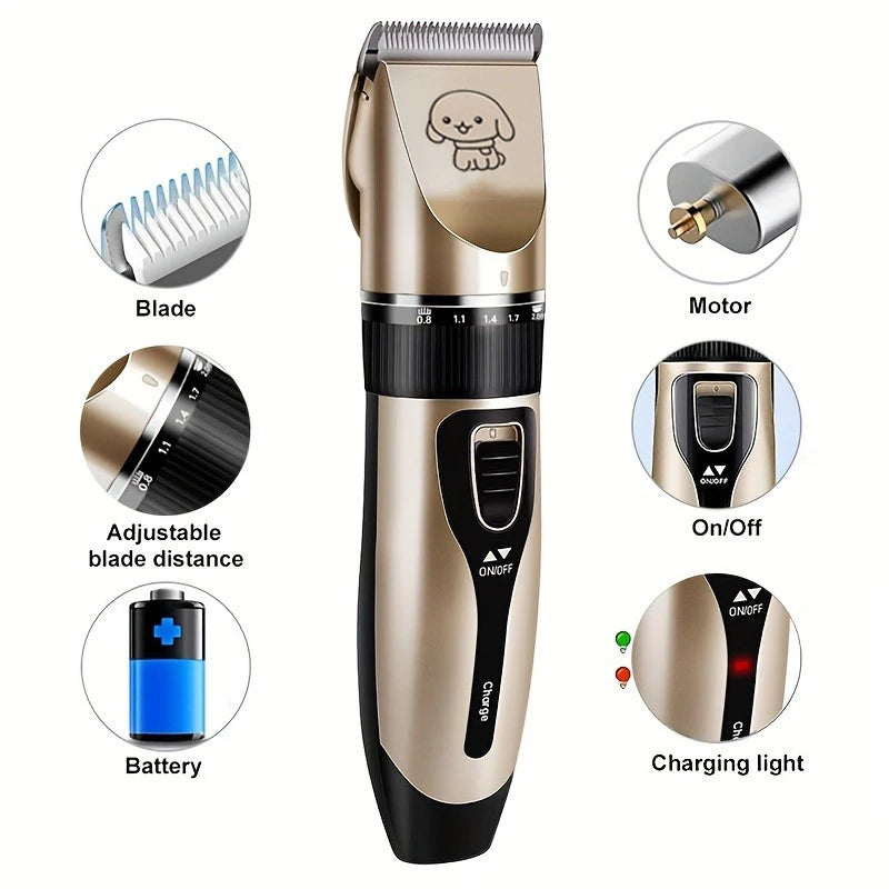 Pet Hair Rechargeable Electric Precision Clipper Kit