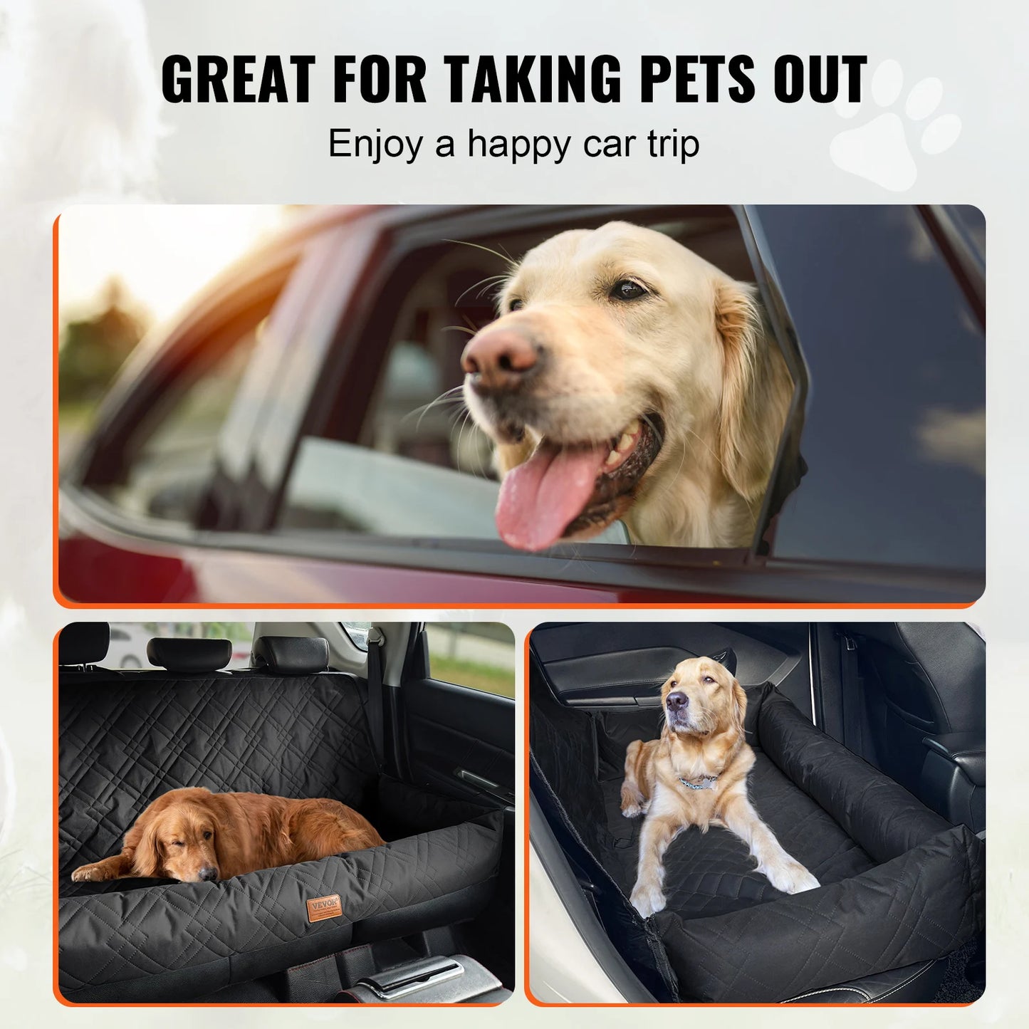 VEVOR Dog Car Seat Waterproof
