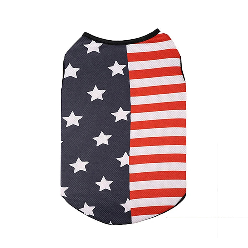 American Flag Patriotic Dog Shirt