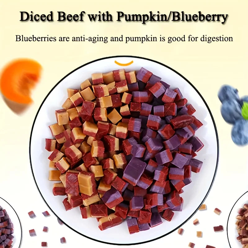 100g/3.53oz Beef And Meat Cubes Treats