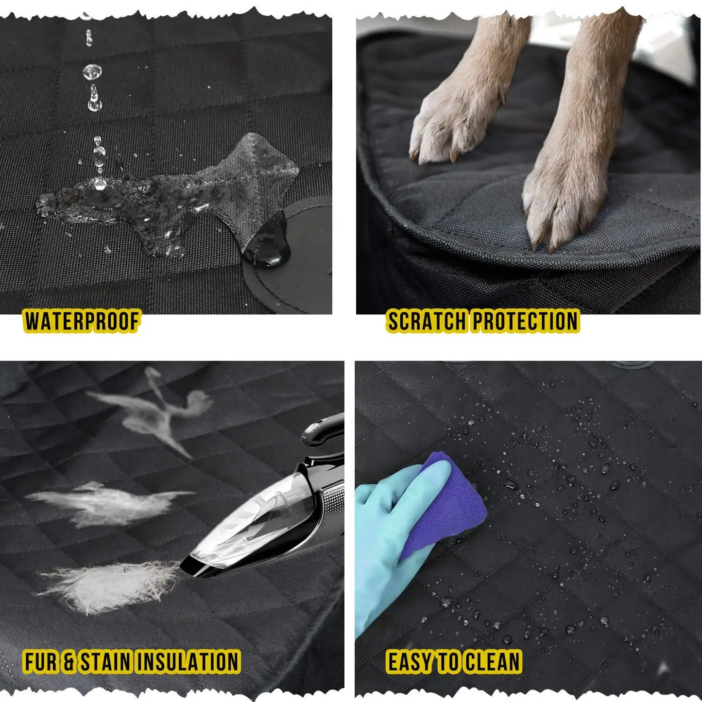 2Pcs Dog Car Front Seat Covers 100% Waterproof