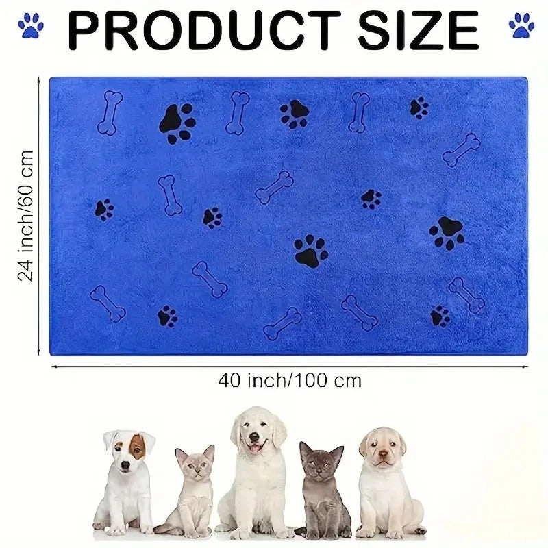 2pcs Soft Microfiber Pet Towels