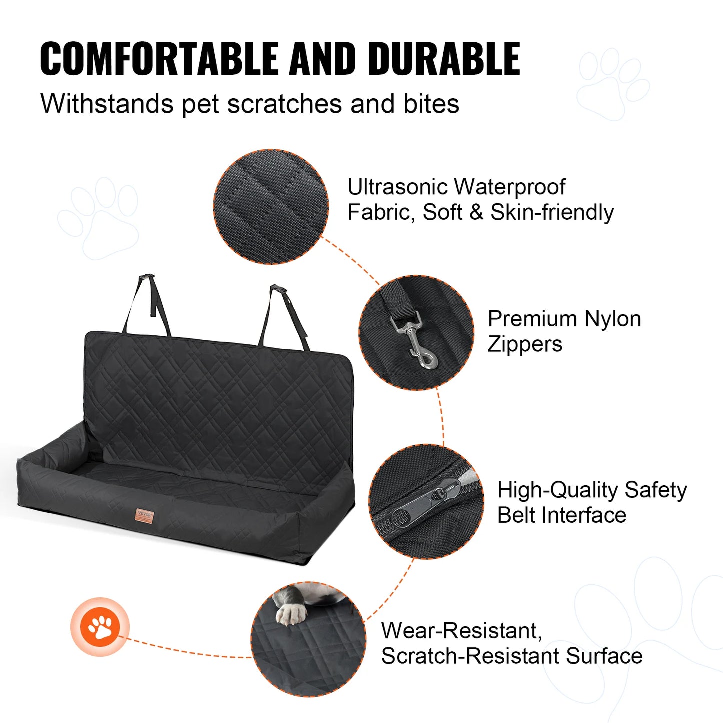 VEVOR Dog Car Seat Waterproof