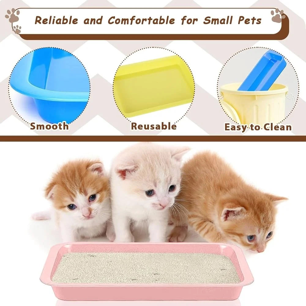 10 Pcs Portable Small Litter Box