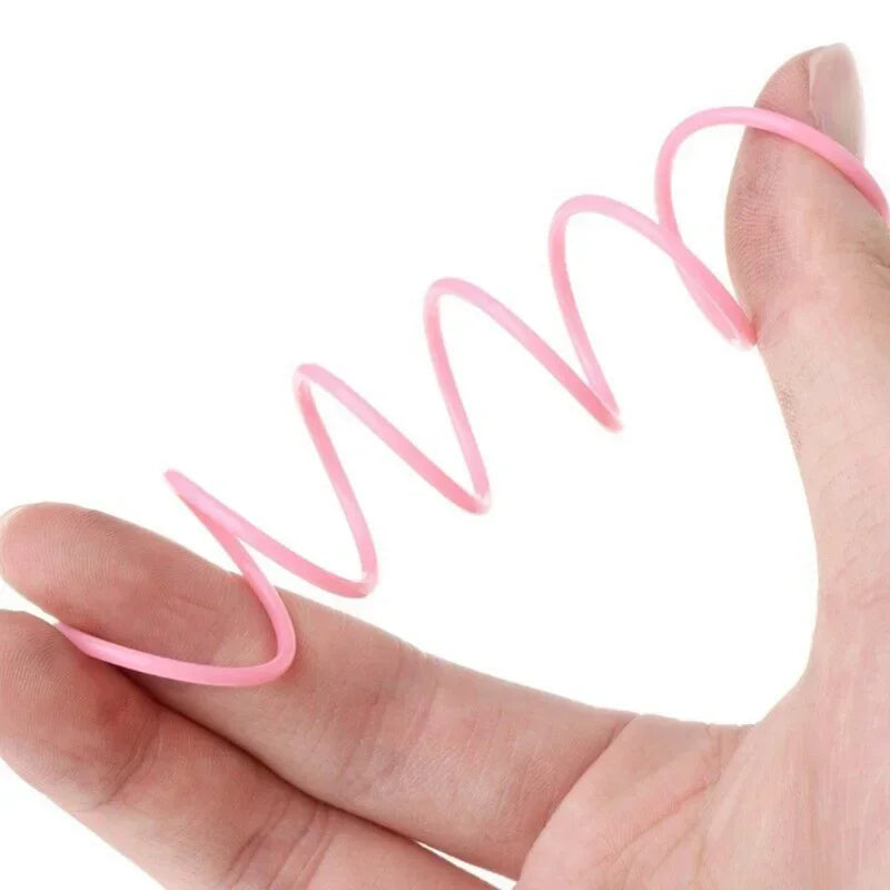 Cat Spring Toys Plastic Colorful Coil Spiral Springs